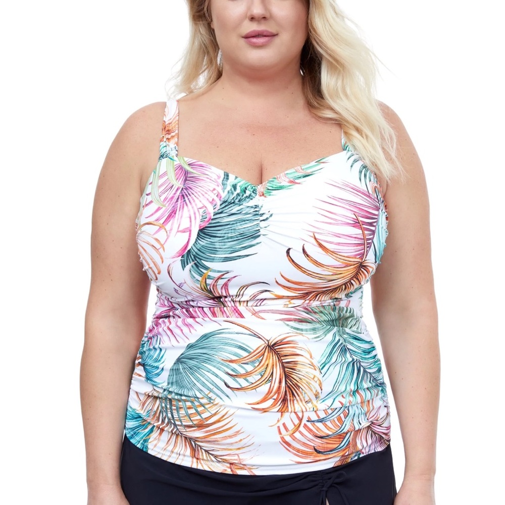 Gottex Profile Tropico plus size swim top Tankini